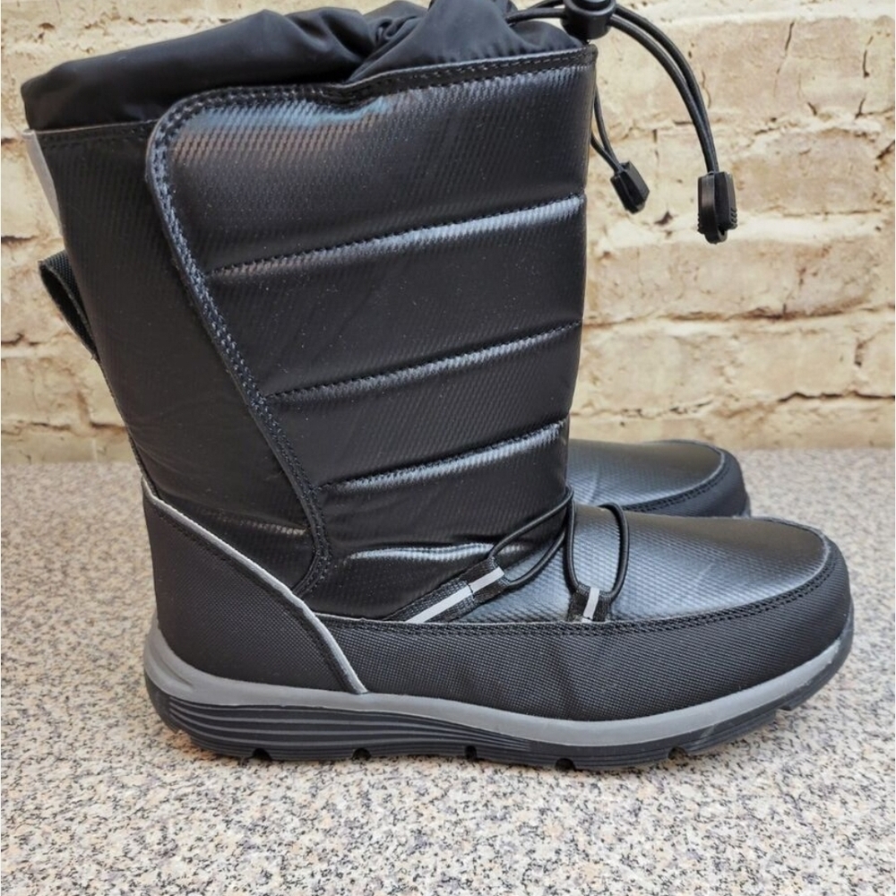 Lands End Kids Black Winter Snow Boots. NWT